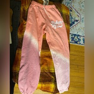 Pink tie die Madhappy joggers